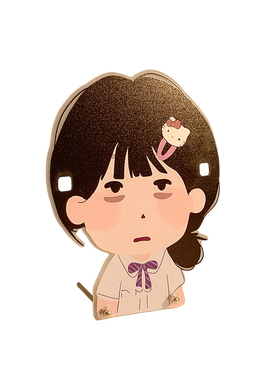 可爱女孩眼镜收纳架发夹展示架