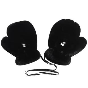 黑白拼色可爱卡通熊猫女冬天防寒头套帽子护耳雷锋帽软萌毛绒手套