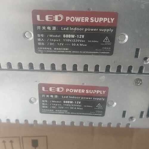 询价-LED POWER SUPPLY开关电源，600W-12V