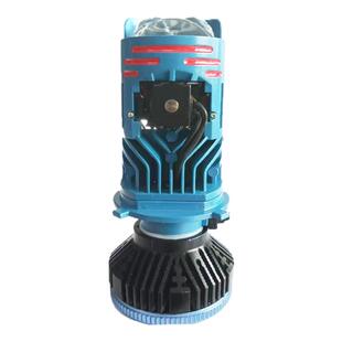 新四光双头直射强激光大灯h4远近一体LED透镜改装四铜管变光电机