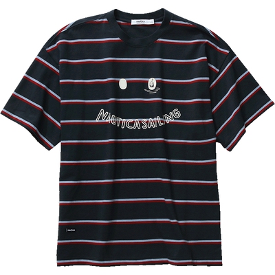 nauticawhitesail短袖条纹T恤