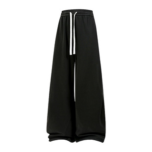 it:fivecm美式渐变休闲裤男2026春秋新款宽松直筒弯刀裤垂感长裤