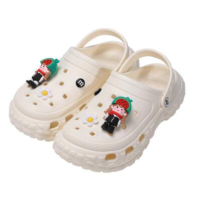 迪咕咪厚底凉拖鞋包头防滑沙滩鞋