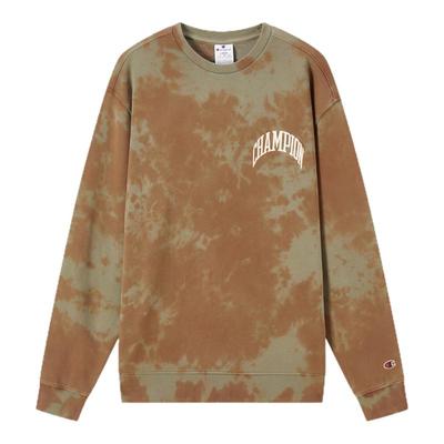 Champion冠军圆领卫衣男美式潮流复古扎染时尚百搭宽松上衣女