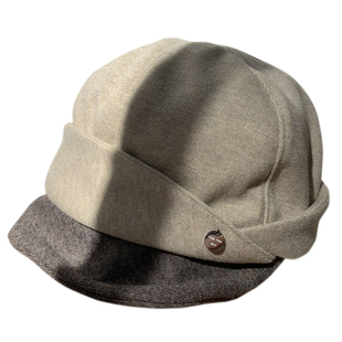 软糯高品质拼色软帽檐简约百搭日系2025秋冬季新款女保暖八角帽子