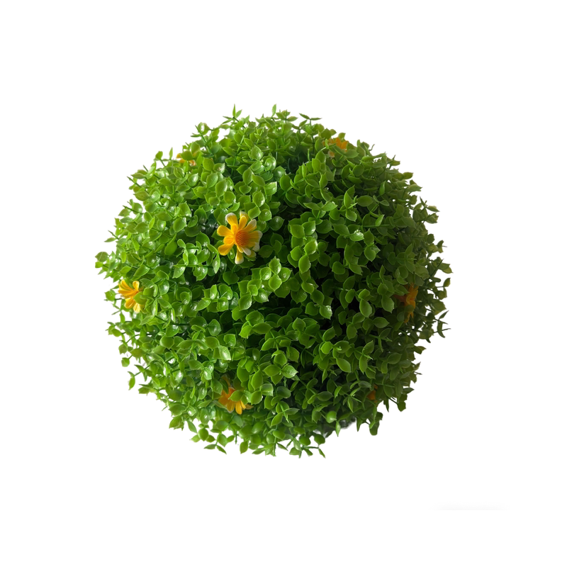 枫雅别致仿真绿植球地面装饰摆件小雏菊商场美陈橱窗装饰品