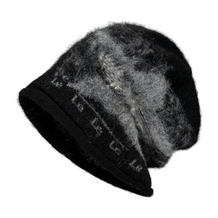 美式复古星星字母堆堆帽子女冬季保暖护耳显脸小冷帽高级感针织帽