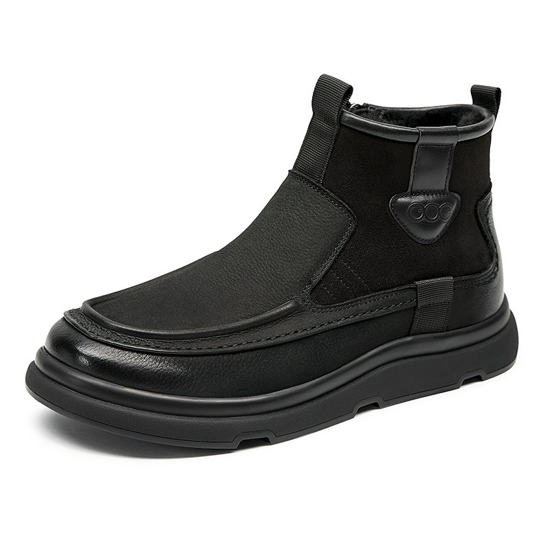 高哥增高靴子冬季新款雪地靴男加绒保暖