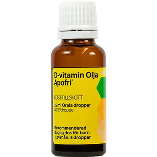 特价！瑞典Apofri维生素D婴儿维生素D3滴剂婴儿促进钙吸收