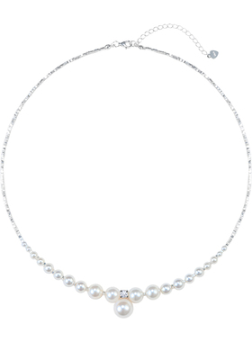 小众设计施家珍珠碎银子项链