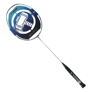 漫威联名款victor胜利羽毛球拍雷神之锤限量威克多全碳素超轻单拍