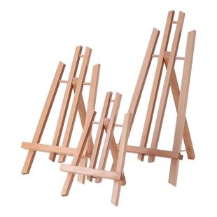 迷你小画架桌面画架三角架素描折叠油画展示相框画板架台式木支架