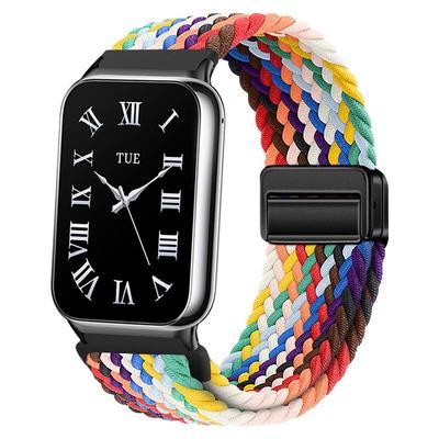 适用于小米手环9pro表带编织磁吸扣腕带替换带小米手环8pro智能运动时尚男女尼龙新款替换带配件夏天透气舒适