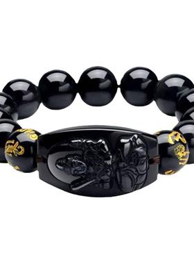 黑曜石生肖守护神本命佛手链