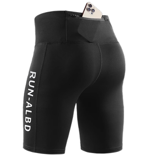 跑步压缩裤男紧身短裤速干马拉松运动五分可放手机专业夏季冰丝