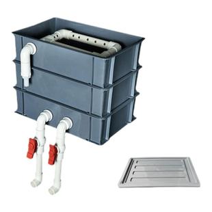 鱼缸过滤盒龟缸过滤箱周转箱净水滴流盒干湿分离diy上置水循环