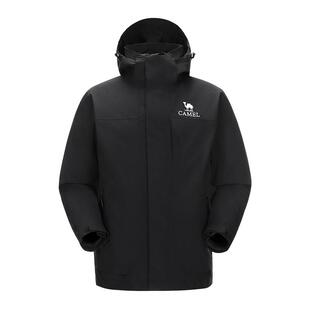 骆驼冲锋衣男鹅绒服内胆户外2026秋冬款羽绒服防水外套登山服女