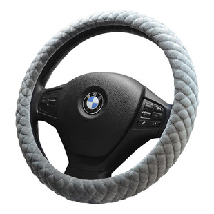 现代朗动领动IX35悦动名图瑞纳途胜IX25伊兰特方向盘套冬季短毛绒