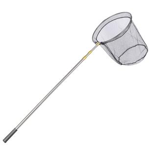 不锈钢抄网3米抄网竿捞鱼网伸缩杆网抄鱼抄网可折叠抄网头鱼网兜