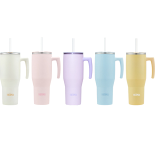 膳魔师双饮大容量保温杯运动水杯巨无霸吸管杯子情侣高颜值咖啡杯