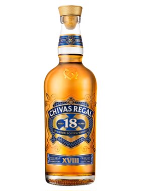 Chivas/芝华士18年750ml苏格兰威士忌调和型进口洋酒调酒基酒无盒