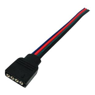 led七彩灯带配件RGB灯条连接头4PIN延长线双头送排针10cm50cm1m2m