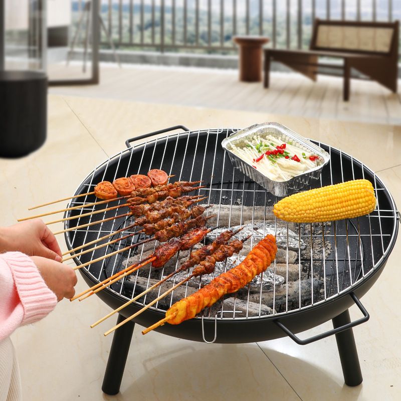 烤火炉家用炉子碳烤取暖炉烧烤炉火盆架木炭室内烧烤围炉煮茶户外