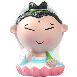 妙工坊国潮小神仙财神观音小摆件月老关公桌面招财工位装饰送女友