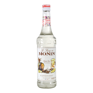 MONIN莫林黄油啤酒风味糖浆花式咖啡鸡尾酒系列玻璃饮瓶原料700ml