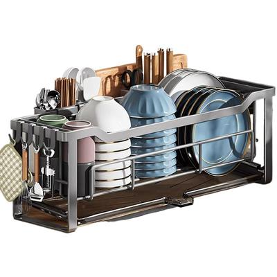 窄边沥水碗架水槽洗碗池灶台碗筷盘子厨房置物架不锈钢碗碟收纳架