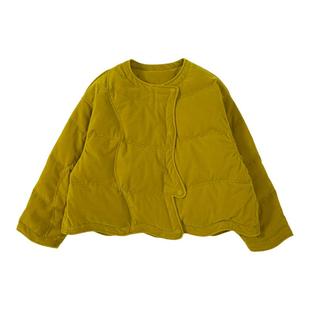 梨小闲原创童装羽绒服白鸭绒冬新款时髦女童丝绒亲子款外套