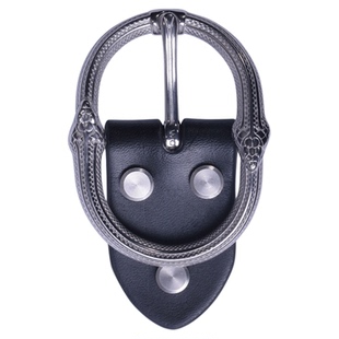 吾蟲原创皮带扣头不锈钢束带蛇针扣牛皮裤带头潮流腰带扣带头礼品