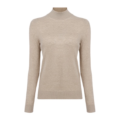 恒源祥100纯羊毛衫套头半高领