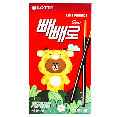 乐天派派乐装饰涂层巧克力饼干
