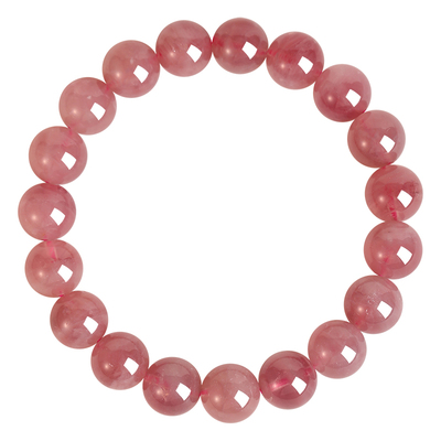 普陀山老矿马粉晶招桃花手串女