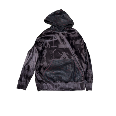 音乐节三醋激光雕刻连帽套头衫