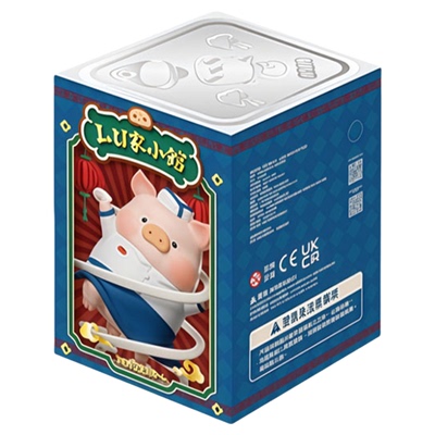 九木杂物社LuLu猪Lu家小馆系列玩具植绒罐头猪盲盒摆件手办礼物