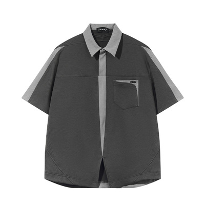 23SS新品立体胶浆印花短款polo