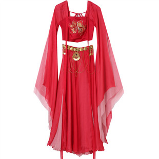 小橙子同款异域风情舞姬古典舞蹈演出服表演飘逸性感影楼拍摄装