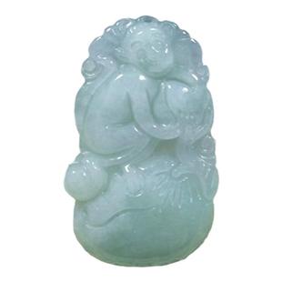 天然翡翠十二生肖玉佩鼠牛虎兔龙蛇马羊猴鸡猪狗男女情侣吊坠项链