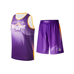 匹克WCBA同款篮球套装男夏季新款篮球服无袖运动T恤篮球训练上衣