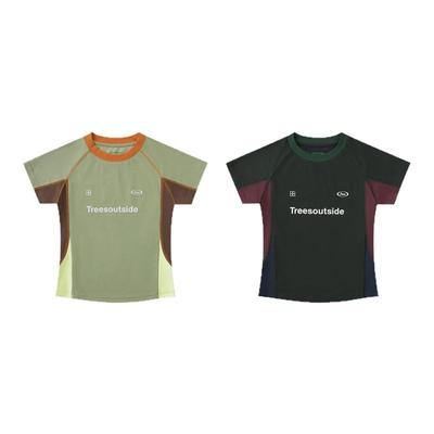 TreesOutside for girl索罗纳抗菌凉感吸湿排汗骑行运动圆领短袖