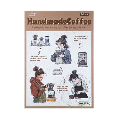 日系女孩贴纸本少女人物造景贴纸