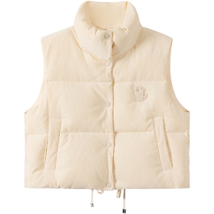 【95%鹅绒】URLAZH有兰新款时尚羽绒服马甲女短款IM3CO09