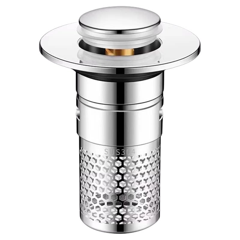 脸盆通用下水器弹跳芯防堵过滤