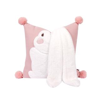 抱枕沙发客厅靠垫靠枕粉色床头新款儿童床可爱抱枕套兔子飘窗奶油