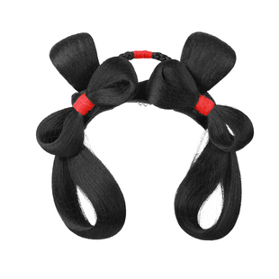 儿童汉服头饰假发古风发包懒人发箍盘发发髻发型古装女童新年造型