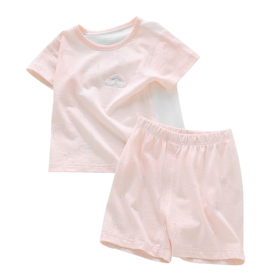 婴儿衣服夏季薄款短袖套装