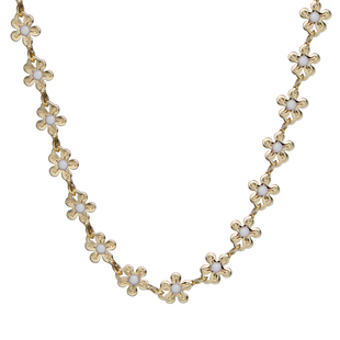 贩卖焦虑丨法式Vintage花朵珍珠项链小众独特不褪色锁骨链颈链女