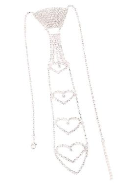 欧美银色新款夸张超闪镶钻项链